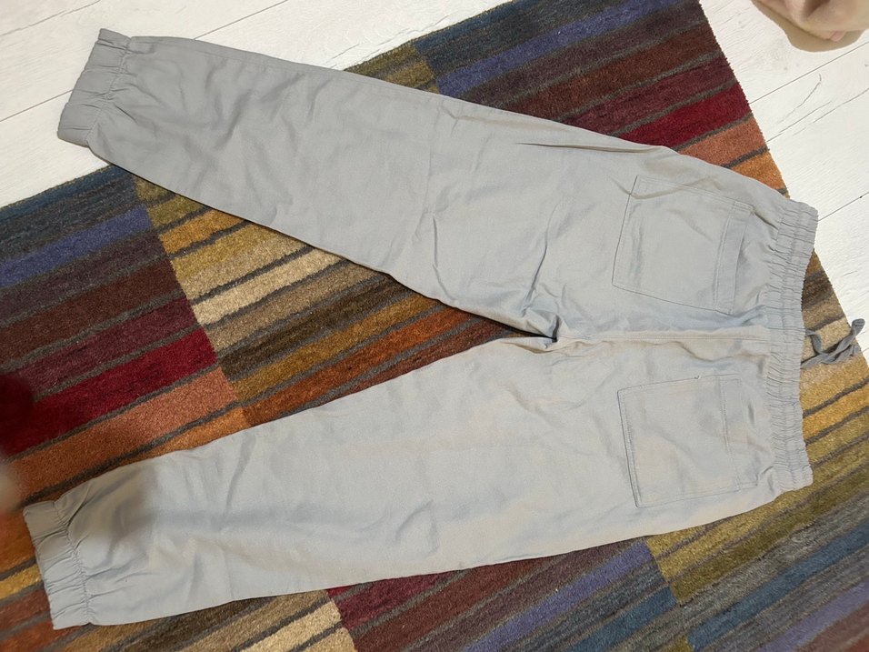 Gri Kadın Pamuklu Rahat Kesim Pantolon - Görsel 3