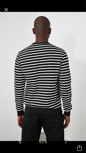 Trendyolman Çizgili Sweatshirt