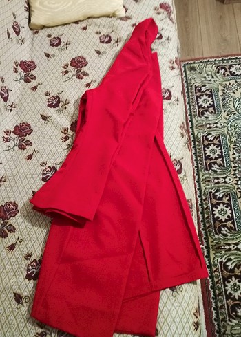 Kırmızı Uzun Kollu kaban - Görsel 2