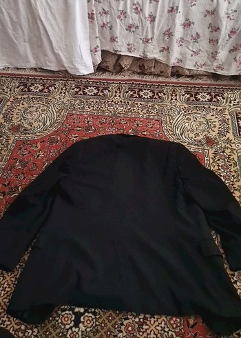 Düğmeli Siyah Erkek Takım Ceketi - Görsel 3