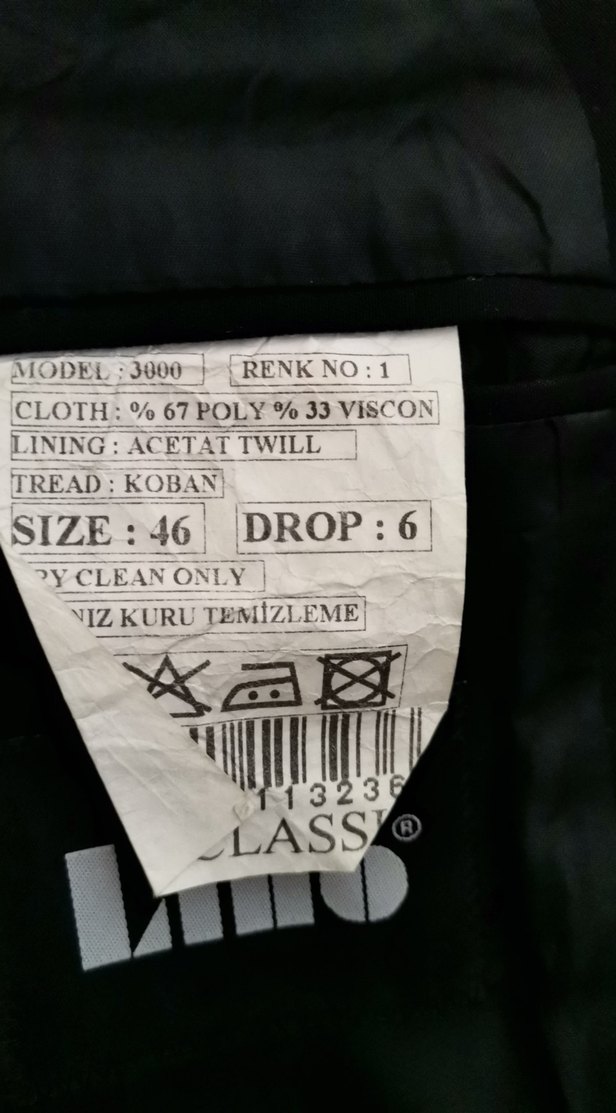 Düğmeli Siyah Erkek Takım Ceketi - Görsel 2