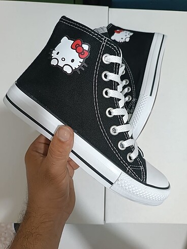 35 Beden pembe Renk Hello kity Converse