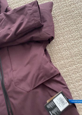 Bordo Kapüşonlu Fermuarlı Kadın Ceket - Görsel 8