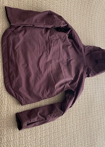 Bordo Kapüşonlu Fermuarlı Kadın Ceket - Görsel 10