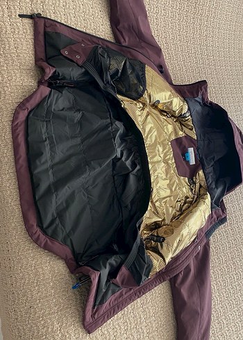 Bordo Kapüşonlu Fermuarlı Kadın Ceket - Görsel 9