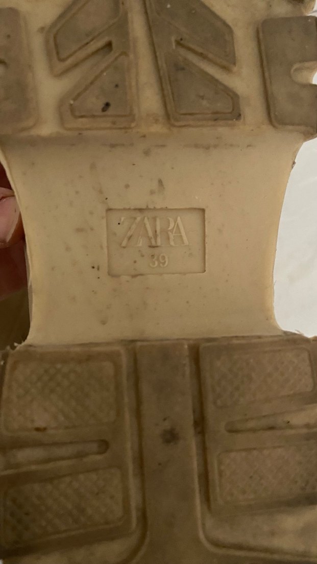 Bej Kadın Platform Topuklu Lastik Bot orjinal - Görsel 4