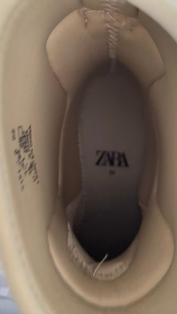 Bej Kadın Platform Topuklu Lastik Bot orjinal - Görsel 5