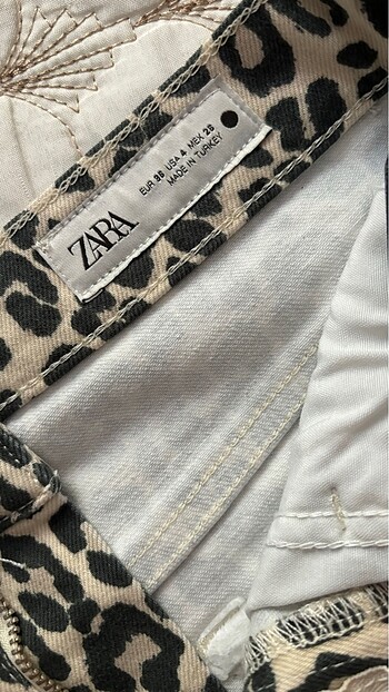 s Beden Zara leopar pantolon
