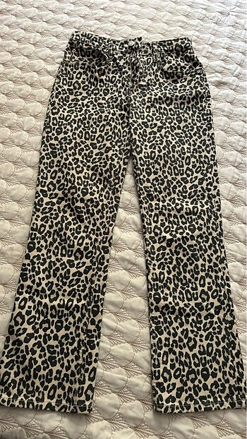 Zara leopar pantolon