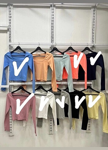 Stradivarius Uzun kol crop 