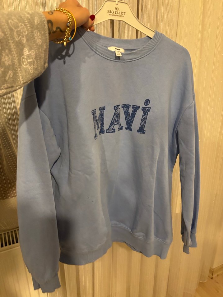 Mavi Kadın Bisiklet Yaka Sweatshirt - Görsel 3