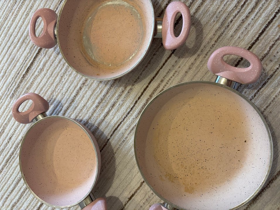 Pastel Bej Renkli Tencere Seti - Görsel 2