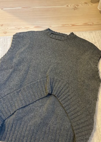 Gri Yün Kadın süveter - Görsel 5