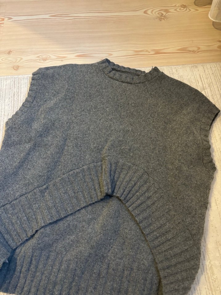 Gri Yün Kadın süveter - Görsel 5