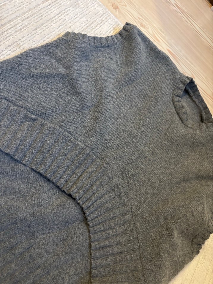 Gri Yün Kadın süveter - Görsel 3