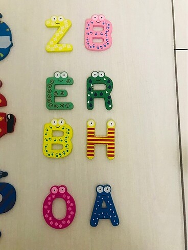 Beden Mıknatıslı Ahşap Harfler