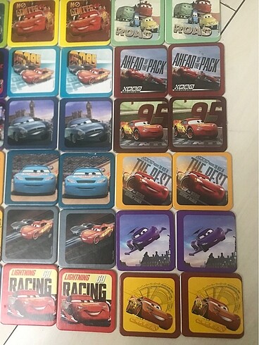 Beden Eşleştirme Kartları-Disney Cars 3