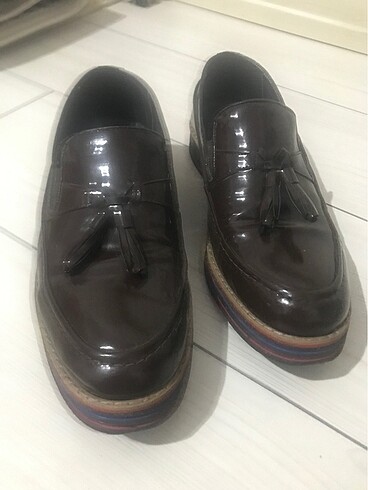 Erkek Rugan Püsküllü Ayakkabı - Görsel 2