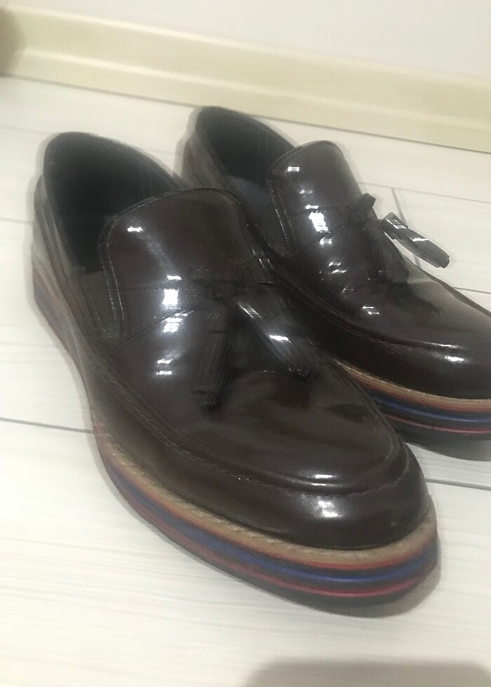 Erkek Rugan Püsküllü Ayakkabı - Görsel 5