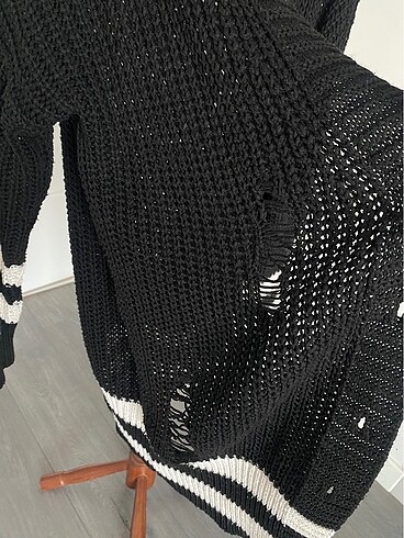 l Beden siyah Renk Chanel Oversize Hırka