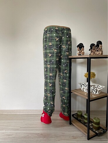l Beden haki Renk Açılışa Özel İndirim Pamuk Kumaş Pijama