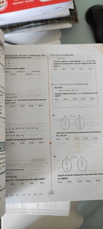  Bilgi sarmal matematik Ayt 