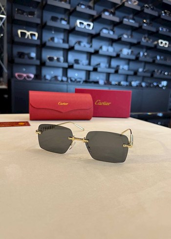 Cartier Kahverengi Parlak Cartier Kadın Gözlüğü