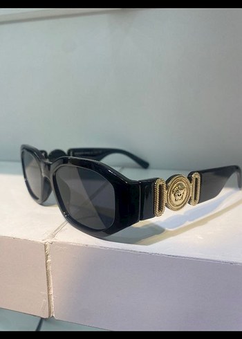 Versace Siyah Parlak erkek Güneş Gözlüğü