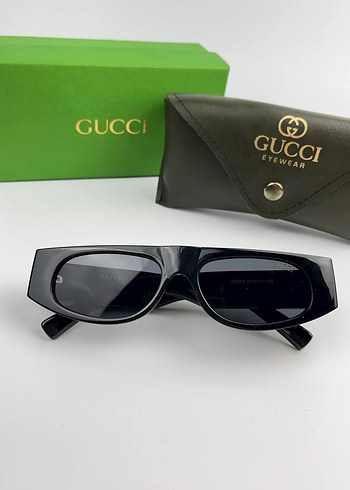 Gucci Siyah Parlak Kadın Güneş Gözlüğü - Görsel 4