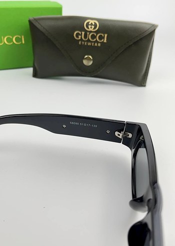 Gucci Siyah Parlak Kadın Güneş Gözlüğü - Görsel 2