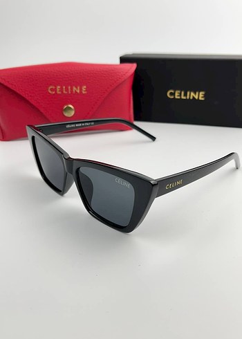 Celine Parlak Siyah Kadın Güneş Gözlüğü - Görsel 2