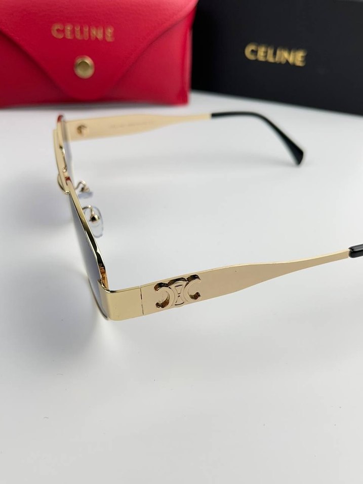 Celine Altın Renk Kadın Güneş Gözlüğü - Görsel 4