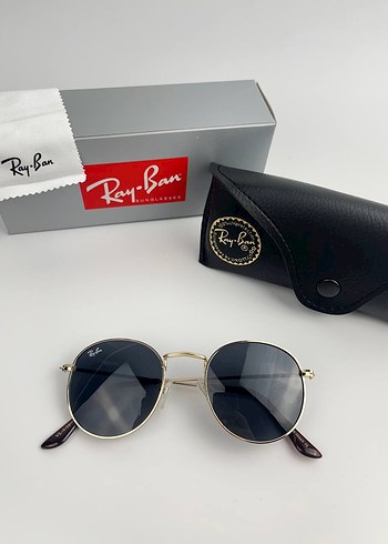 Ray-Ban Altın Çerçeveli Gri Erkek Güneş Gözlüğü - Görsel 3