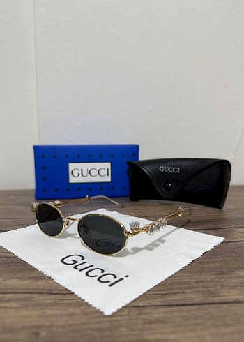 Gucci Gucci Kadın Parlak Altın Çerçeveli Güneş Gözlüğü
