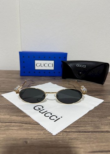Gucci Kadın Parlak Altın Çerçeveli Güneş Gözlüğü