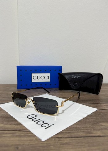 Parlak Altın Renkli Gucci Kadın Güneş Gözlüğü