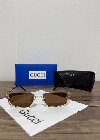 Gucci Kadın Klasik Altın Parlak Güneş Gözlüğü