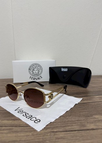 Versace Kadın Kahverengi Parlak Gözlük