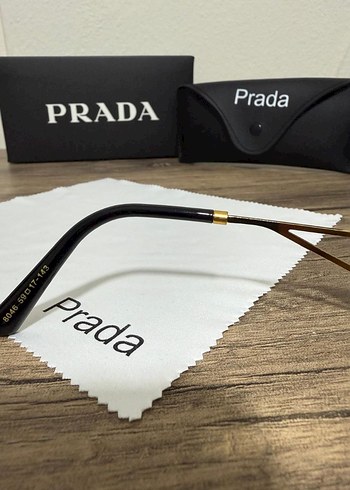  Beden altın Renk Parlak Altın Prada Kadın Güneş Gözlüğü