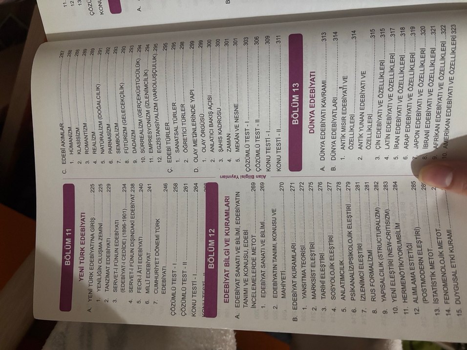 Türk Dili ve Edebiyatı Öğretmenliği Kitabı 2019 - Görsel 4