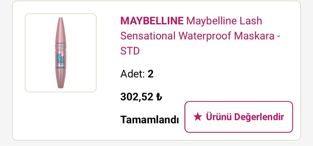 Maybelline Waterproof maskara