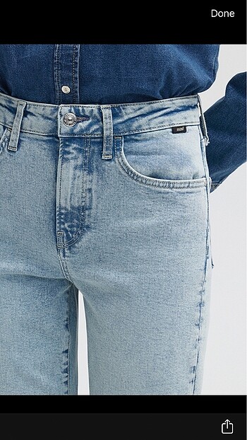 Mavi Jeans Yüksek bel mom jean