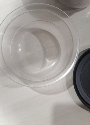 Tupperware 450 ml kristal in 2 li saklama kabı