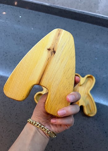 Parlak Sarı Ahşap ASK Harfleri - Görsel 3