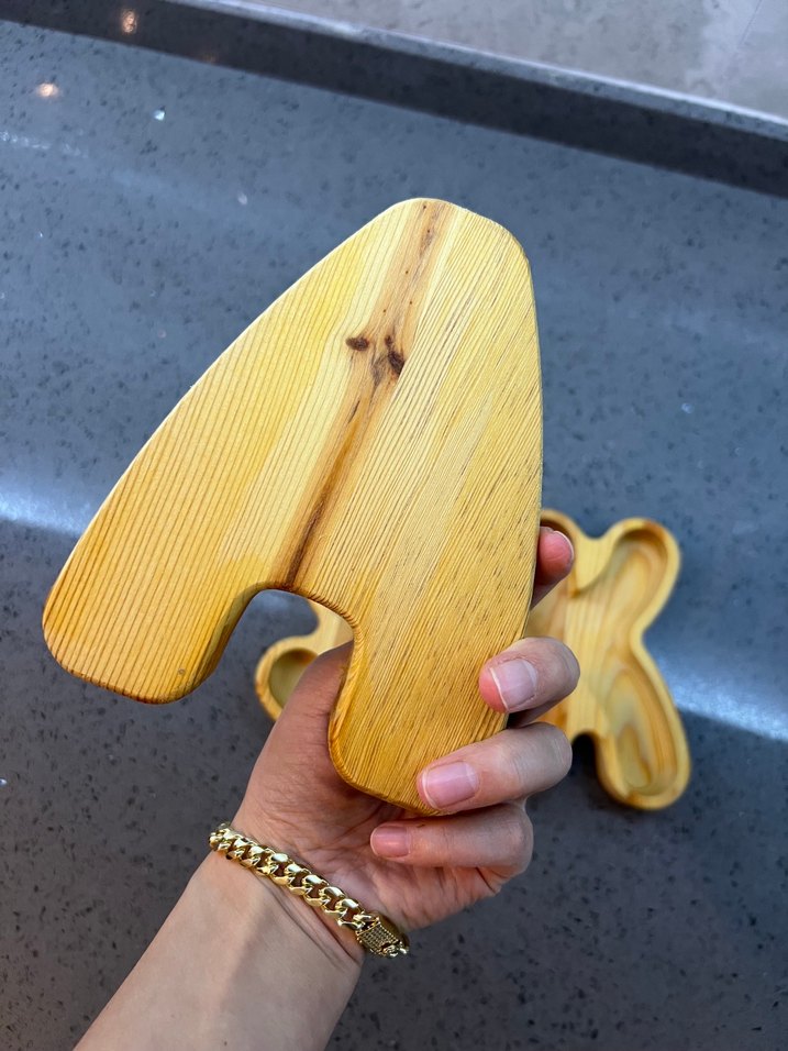 Parlak Sarı Ahşap ASK Harfleri - Görsel 3