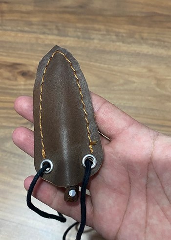 Diğer Kahverengi Saplı Mini Bıçak ve Kılıf
