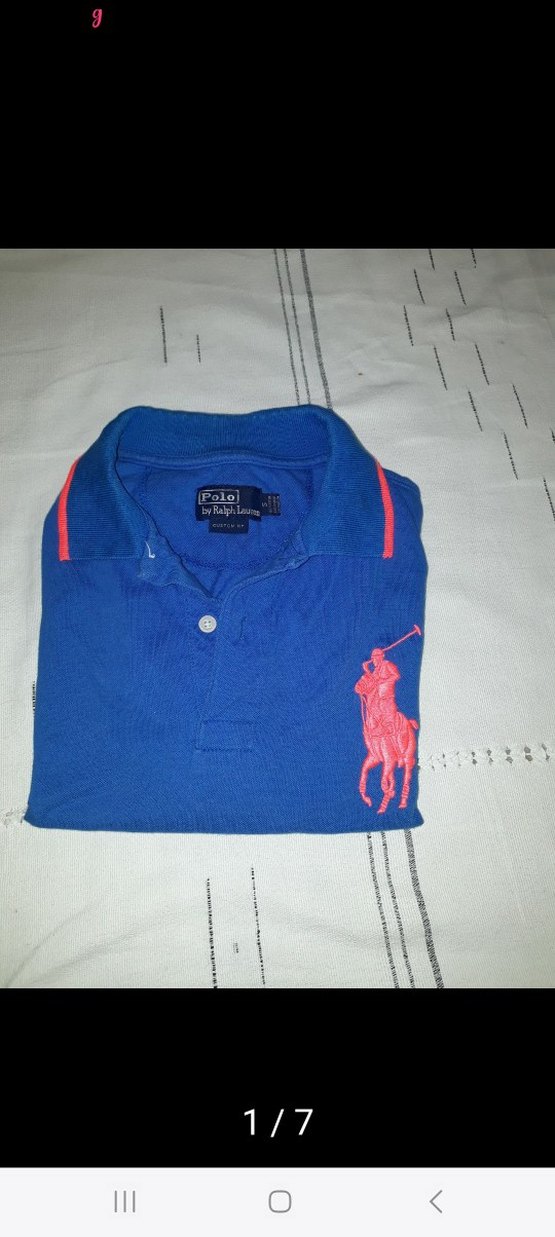 Mavi Polo Tişört, Kısa Kollu, Baskılı - Görsel 3