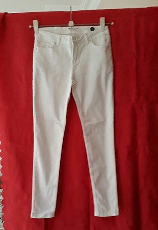 yeni beyaz koton pantalon