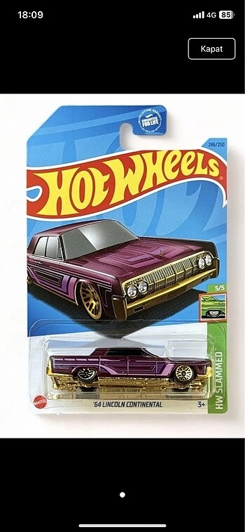 64 lincoln continental HOT WHEELS