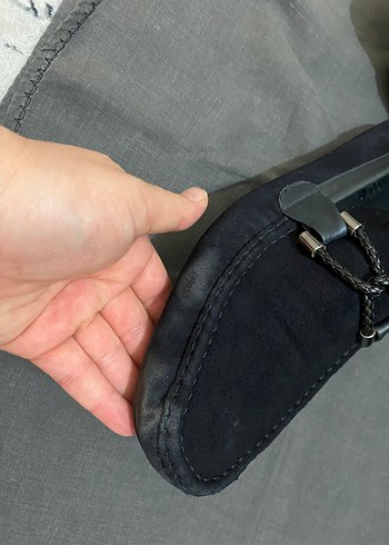inci İnci Siyah Süet Tokalı Erkek Loafer
